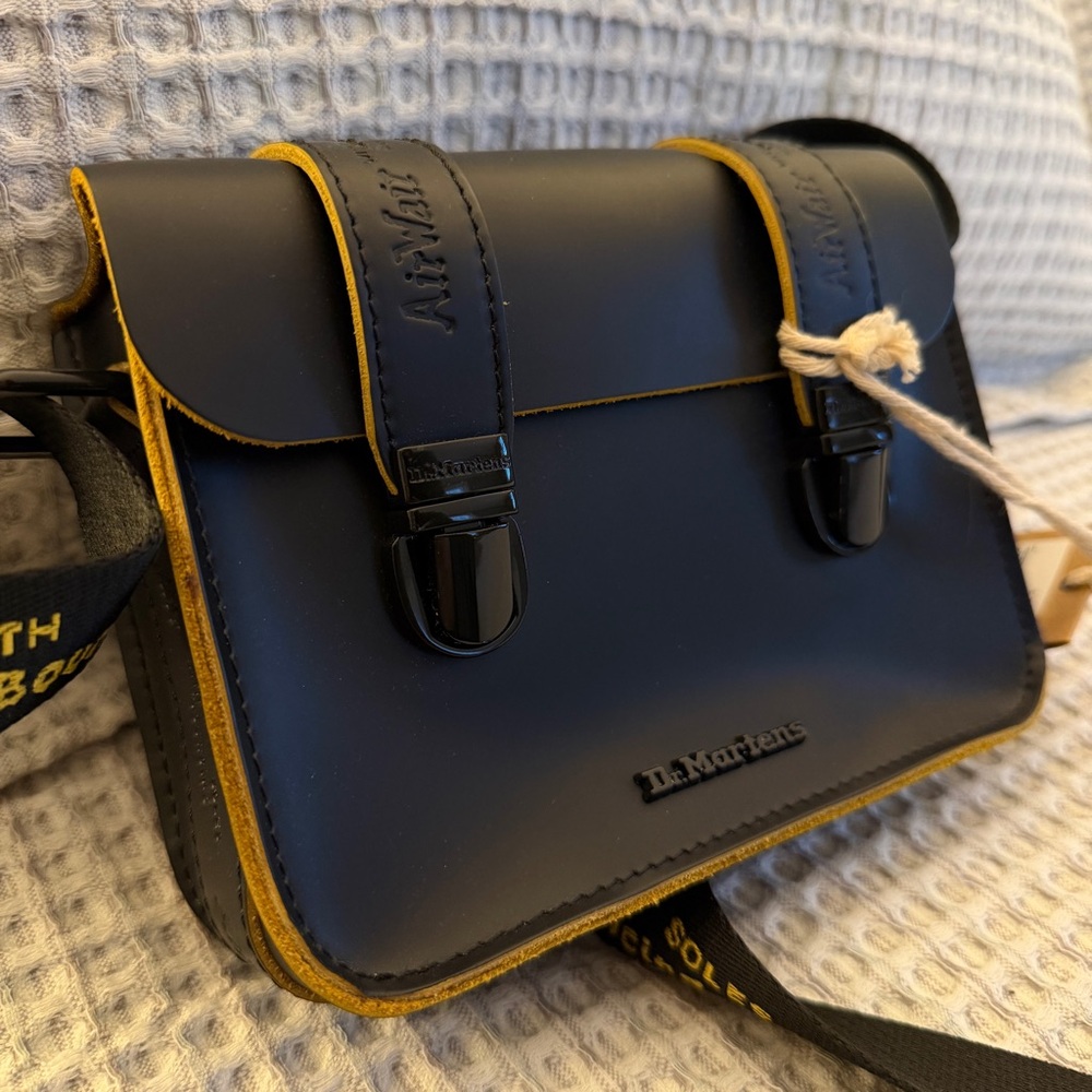 Dr. Martens Black and Yellow Crossbody Bag - Picture 6 of 11